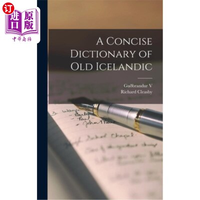 海外直订A Concise Dictionary of old Icelandic 古冰岛语简明词典