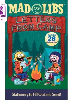 现货 Letters from Camp Mad Libs: Stationery to Fill Out and Send! [With Stickers] 《疯狂营地》的书信[贴纸]【中商原版】【