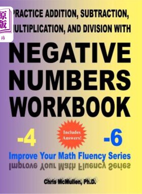 海外直订Practice Addition, Subtraction, Multiplication, and Division with Negative Numbe  用负数练习加法、减法、乘