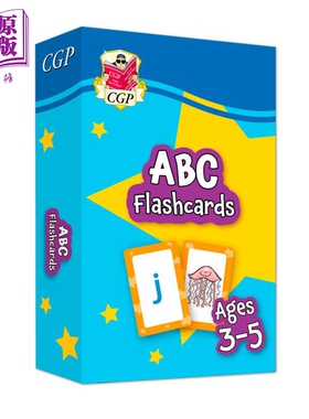 预售 英国CGP原版 New ABC Flashcards for Ages 3-5: perfect for learning the alphabet 适合 3-5 岁的字母闪卡：非常适合学习?