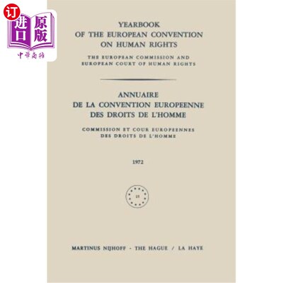 海外直订Yearbook of the European Convention on Human Rights / Annuaire de la Convention  欧洲人权公约年鉴/欧洲人权