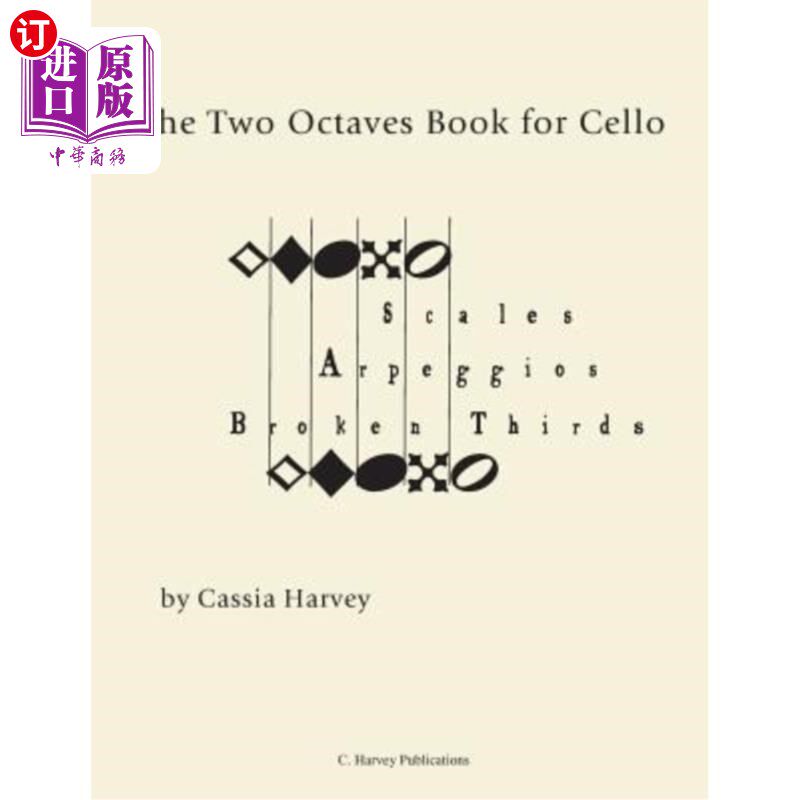 海外直订The Two Octaves Book for Cello 大提琴双八度音阶书