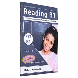 Reading B1 Ten practice tests Cambridge B1 Preliminary 阅读提升剑桥PET考试B1等级10套模拟测试练习2022【中商原版】