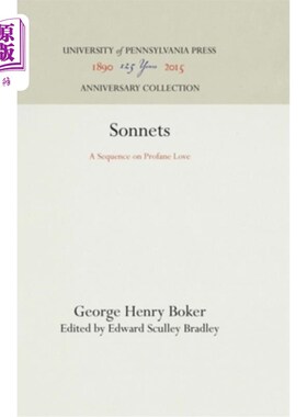 海外直订Sonnets: A Sequence on Profane Love 十四行诗：关于世俗爱情的序列