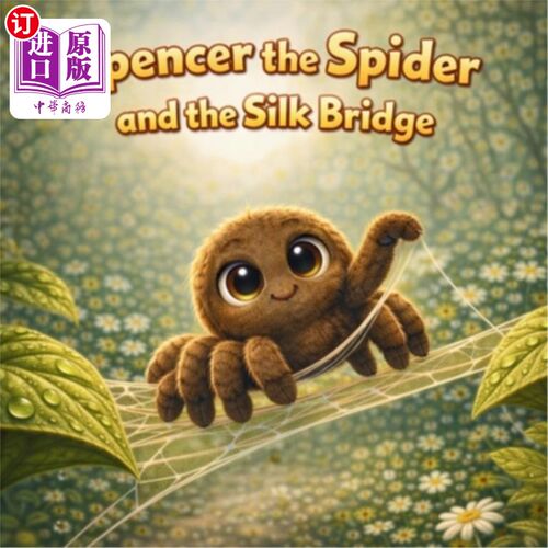 海外直订Spencer the Spider and the Silk Bridge: A Nature Picture Book About Spider Silk, 斯宾塞蜘蛛和丝桥：一本关于