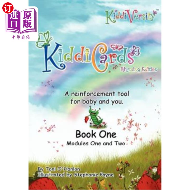 海外直订KiddiVersity KiddiCards Rhyming Edition.Modules one and two KiddiVersity儿童卡片押韵版。模块一和模块二