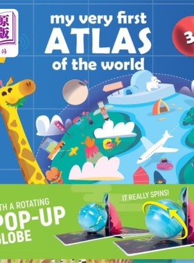 海外直订My Very First Atlas with Revolving Globe 我的第一张带有旋转地球仪的地图集