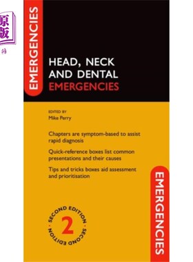 海外直订医药图书Head, Neck and Dental Emergencies 头颈部和牙科急诊