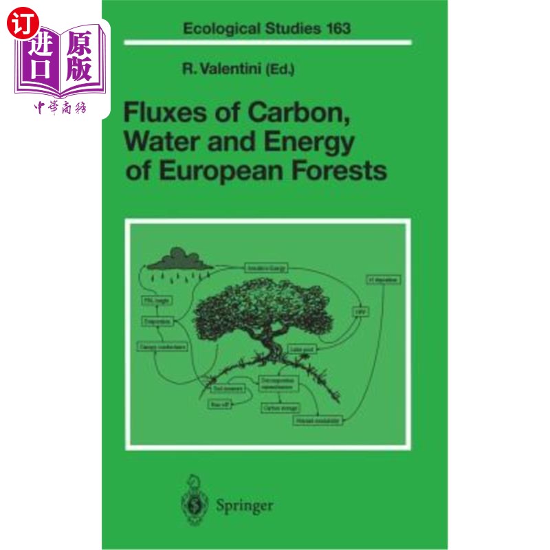 海外直订Fluxes of Carbon, Water and Energy of European Forests 欧洲森林的碳、水和能量通量