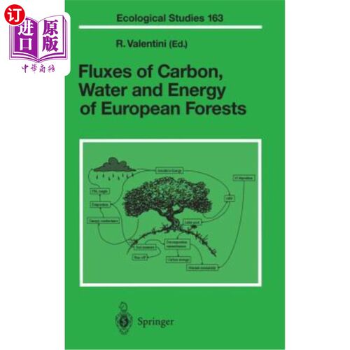 海外直订Fluxes of Carbon, Water and Energy of European Forests 欧洲森林的碳、水和能量通量