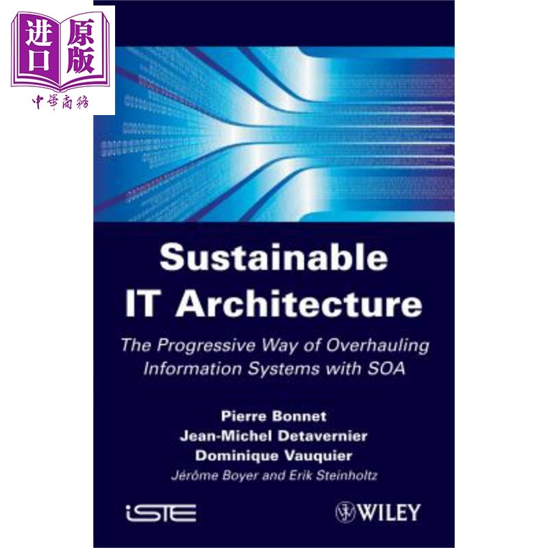 有弹性的信息系统 Sustainable It Architecture Resilient Information Systems 英文原版 Pierre Bonnet 【中商原版】wiley