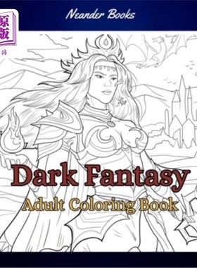 海外直订Dark Fantasy Coloring Book: Adult Coloring Book Featuring Witches, Warlocks, Dar 黑暗幻想着色书:成人着色书