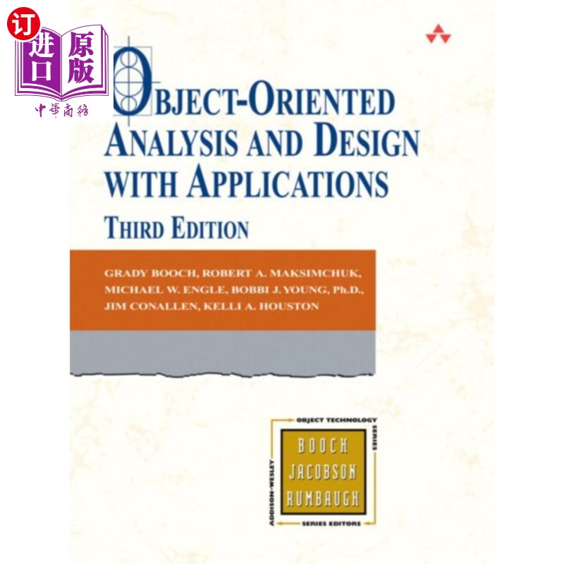 海外直订Object-Oriented Analysis and Design with Applica... 面向对象分析与设计及其应用