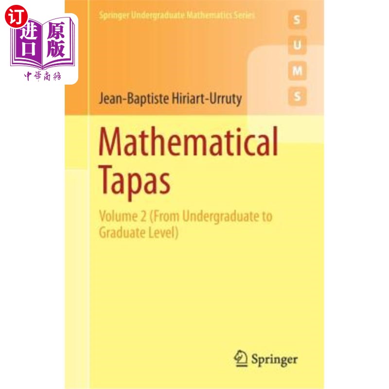 海外直订Mathematical Tapas: Volume 2 (from Undergraduate to Graduate Level) 数学Tapas：第二卷（从本科到研究生）