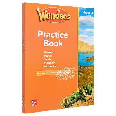 现货 美国麦格劳希尔英语教材Wonders Practice Book (BLM) Grade 3练习册（BLM）三年级【中商原版】