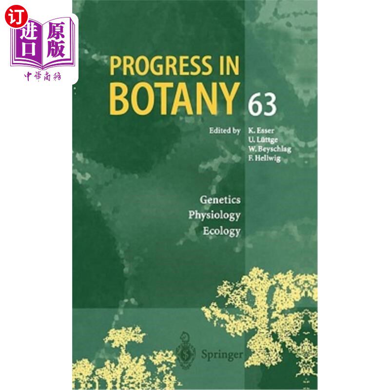 海外直订医药图书Progress in Botany: Genetics. Physiology. Ecology 植物学进展:遗传学。生理学生态学