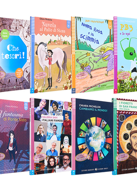 ELI意大利语分级读物 A1-B1级别 配音频和练习答案 意大利文阅读 小语种学习 原版进口 Italian Readers【中商原版】