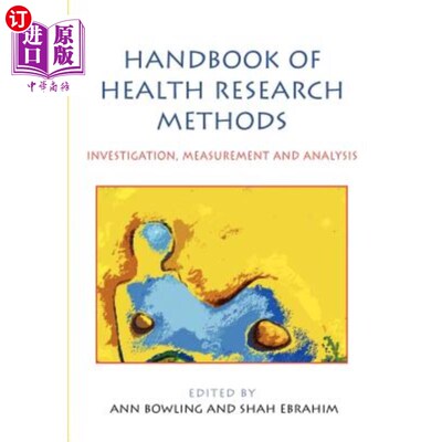海外直订医药图书Handbook of Health Research Methods: Investigation, Measurement and Analysis 卫生研究方法手册:调查