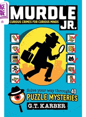 谜团谜题系列 妙探寻凶 青少年版1 英文原版 美版平装 Murdle Junior 1 逻辑谜题 每天破一起谋杀案 数独推理游戏书 GT卡伯