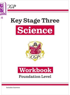 英国原版CGP教辅 新 KS3 科学工作簿 - 基础（附答案）New KS3 Science Workbook - Foundation (with answers)【中商原版】