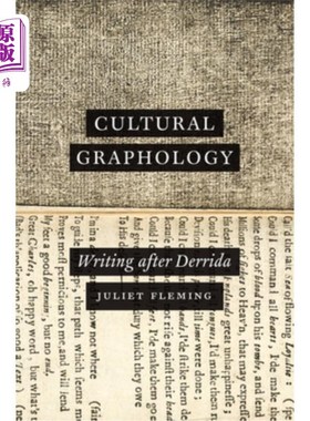 海外直订Cultural Graphology: Writing After Derrida 文化笔迹学:德里达之后的写作