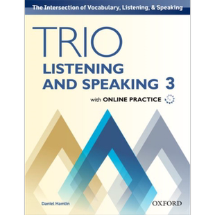 预售 Oxford Trio Listening and Speaking Level 3 英文原版 牛津Trio系列学术英语听说教材 第3级【中商原版】