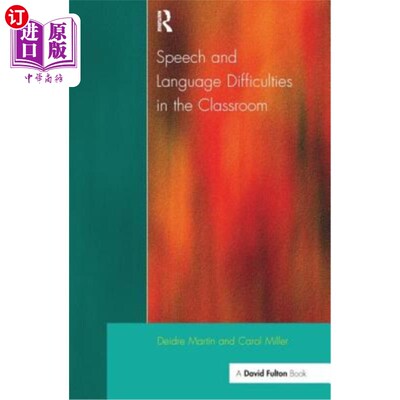 海外直订Speech and Language Difficulties in the Classroom 课堂上的言语和语言困难
