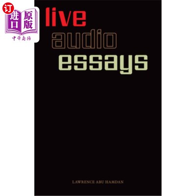 海外直订Lawrence Abu Hamdan: Live Audio Essays 劳伦斯·阿布·哈姆丹:现场音频散文
