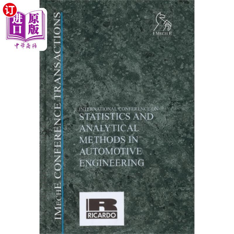 海外直订International Conference on Statistics and Analy... 汽车工程统计与分析方法国际会议