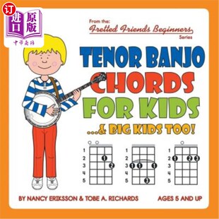 for Kids...& 儿童男高音班卓琴和弦大孩子也是 Banjo Too Chords Kids 海外直订Tenor Big