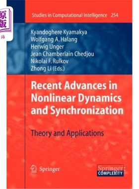 海外直订Recent Advances in Nonlinear Dynamics and Synchronization: Theory and Applicatio 非线性动力学与同步的最新进
