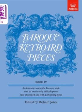 海外直订Baroque Keyboard Pieces, Book IV (moderately dif... 巴洛克键盘作品，第四册(中等难度)