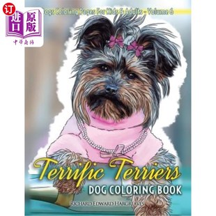 Pages Adults Dog Kids For Dogs Book Coloring Terriers 海外直订Terrific