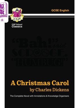 预售 英国CGP A Christmas Carol - The Complete Novel with Annotations and Knowledge Organisers【中商原版】