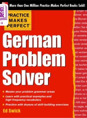 海外直订Practice Makes Perfect German Problem Solver: With 130 Exercises 实践使完美的德国问题解决者：130个练习