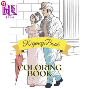 Fun Coloring Colouring 海外直订Regency Stress Adult Relaxation Book 摄政着色书：成人青少年着色 Teen Relief Page