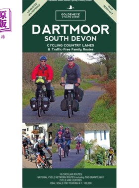 海外直订Dartmoor South Devon Cycling Country Lanes & Tra... 达特穆尔南德文郡自行车乡村车道和无交通的家庭路线