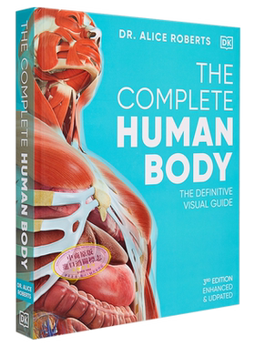 DK人体全书 The Complete Human Body 英文原版 Alice Roberts 医学生物生命科学 人体结构 科普百科【中商原版】