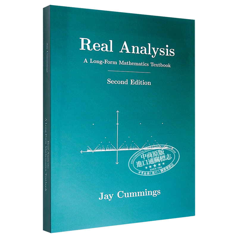 实分析 实变函数论 数学入门教材 英文原版 Real Analysis A Long-Form Mathematics Textbook Jay Cummings【中商原版】