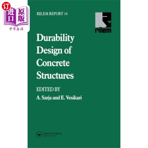 海外直订Durability Design of Concrete Structures 混凝土结构耐久性设计