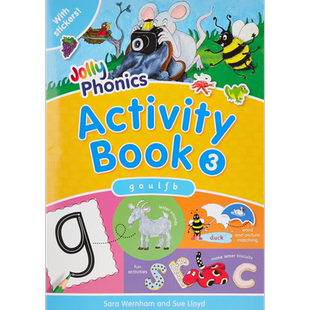 Jolly Phonics Activity Book 3 快乐自然拼读活动手册3 手写体英式英语 【中商原版】