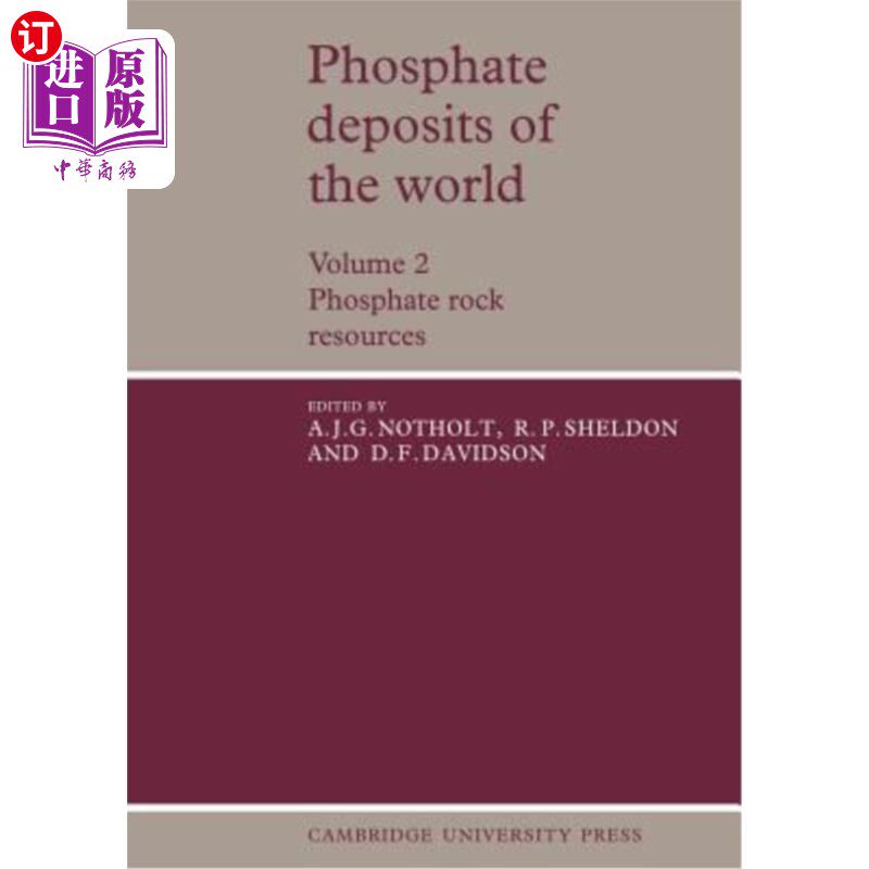 海外直订Phosphate Deposits of the World: Volume 2, Phosphate Rock Resources 世界磷矿：第2卷，磷矿资源