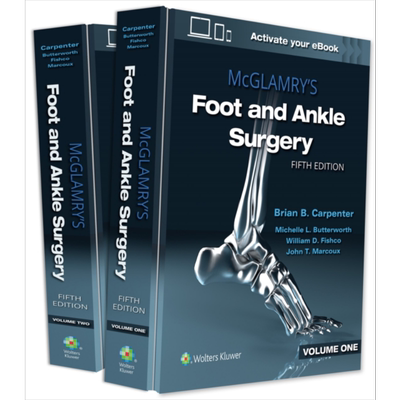 现货 McGlamry 足踝外科综合教材 第5版 英文原版 McGlamry's Foot and Ankle Surgery Brian Carpenter【中商原版】