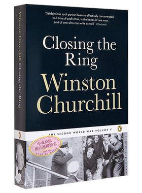 预售 丘吉尔二战回忆录 5 英文原版 The Second World War 5 Closing the Ring Winston Churchill【中商原版】