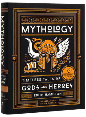 【中商原版】希腊罗马神话 75周年插图版 英文原版 Mythology: Timeless Tales of Gods and Heroes 精装 Edith Hamilton