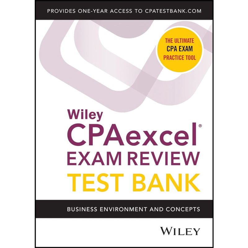 预售 Wiley CPA 22年1月考库商业环境和概念 英文原版 CPA Jan 2022 Test Bank Business Environment 会计考试 【中商原版】