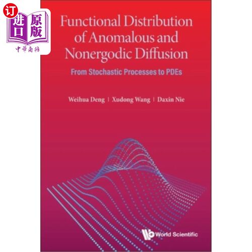 海外直订Functional Distribution of Anomalous and Nonergodic Diffusion: From Stochastic P 反常和非遍历扩散的函数分布
