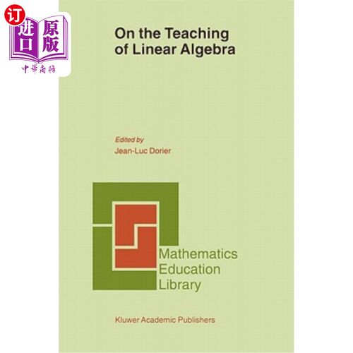 海外直订On the Teaching of Linear Algebra 论线性代数教学