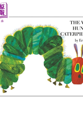 【中商原版】好饿的 饥饿的毛毛虫 绘本洞洞书0-3岁撕不烂The Very Hungry Caterpillar英语启蒙eric carle卡尔翻翻纸板书英?