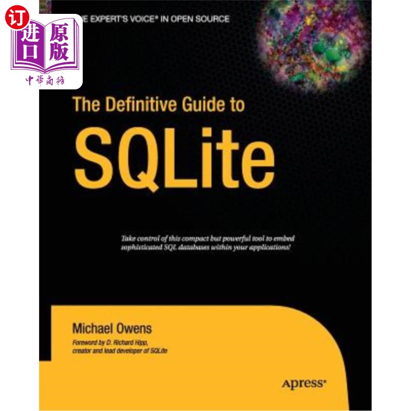海外直订The Definitive Guide to Sqlite Sqlite的权威指南